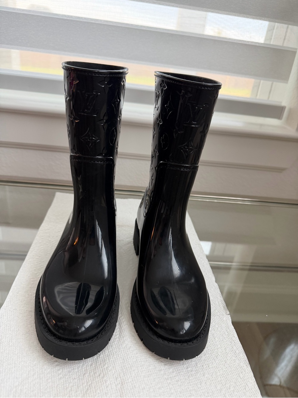 Louis Vuitton Women’s Black Monogram Boots
